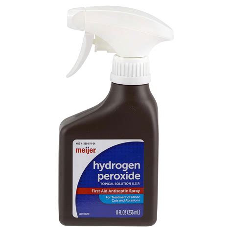 Meijer Hydrogen Peroxide First Aid Antiseptic Spray 8oz Hydrogen Peroxide Meijer Grocery