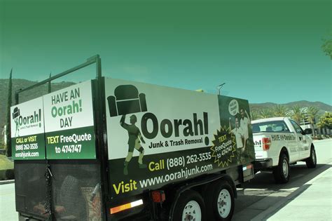 We are the trash can cleaning company, and we offer residential and commercial cleaning services for compost, recycling, and trash bins. oorah_junk_removal_trailer_angle > Oorah! Junk & Trash Removal