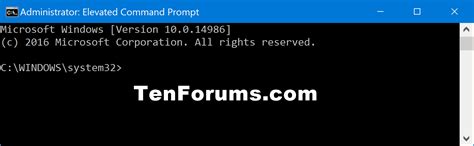 Create Elevated Command Prompt Shortcut In Windows 10 Tutorials