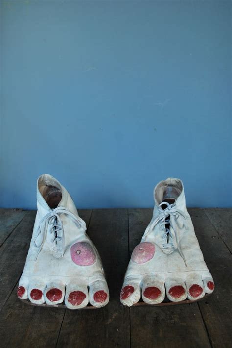 1950s Leather Clown Shoes With Images Clown Shoes Clown Vintage