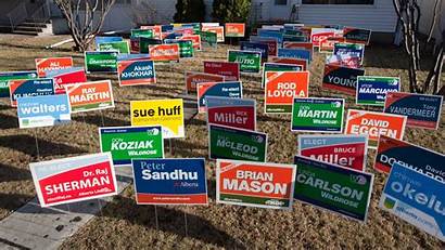 Election Signs Yard Agenda Political Campaign Lots