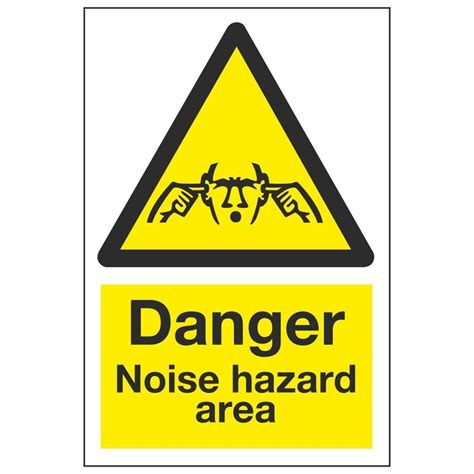 Danger Noise Hazard Area Linden Signs Print