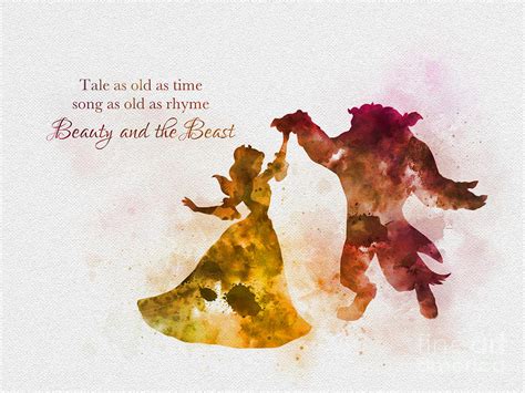 Tale as old as time true as it can be barely even friends then somebody bends unexpectedly just a little change small, to say the least both a little scared neither one prepared beauty and the beast ever just the same ever a surprise ever as before ever just as sure as the sun will rise ever just the same ever a surprise ever as before ever just as sure Tale as old as time Mixed Media by My Inspiration