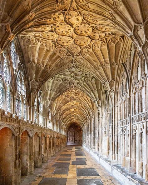 The Cloisters In Englands Gloucester Cathedral Were Used As A Filming