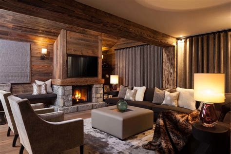 Pin By Helen Raemers On Living Room Chalet Interior Design Chalet