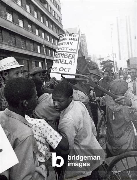 Image Of Apartheid South Africa Riots During Pro Mandela Demonstrations In Johannesburg 1962