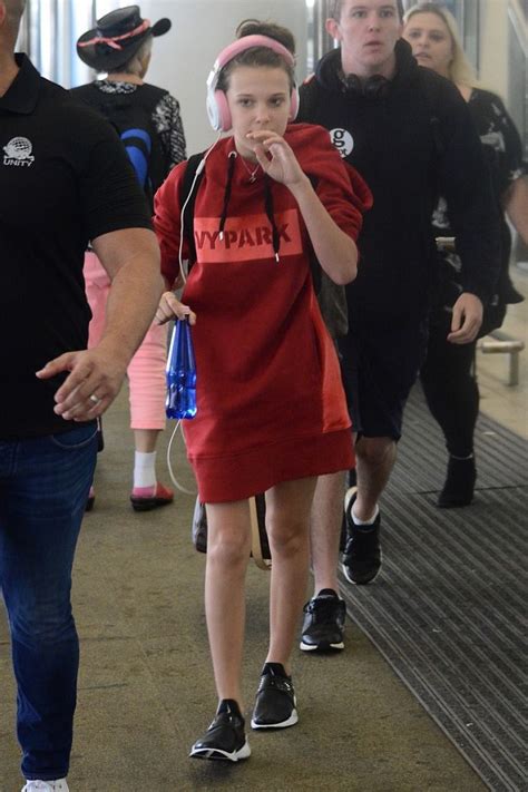 Millie Bobby Brown Leaving Brisbane Airport To Sydney 11142017