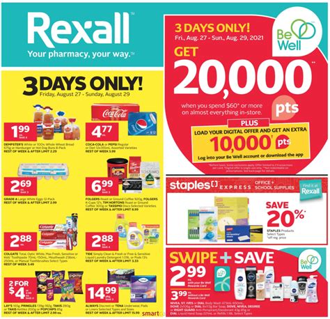 Rexall Canada New Flyers Offers Get 20000 Be Well Points When You