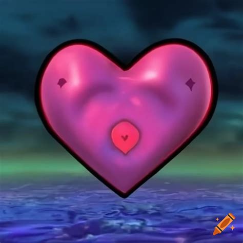 3d Anime Heart With A Shiny Effect On Craiyon