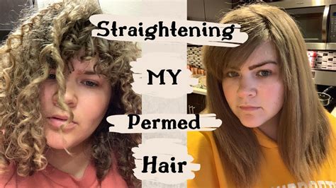 Straightening My Permed Hair Youtube