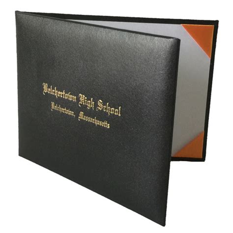 High School Diploma Holder And Cover Custom And Personalized School Folders