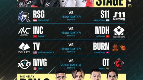 Jadwal M4 Mobile Legends Hari Ini, Lower Bracket RSG SG vs S11 Gaming