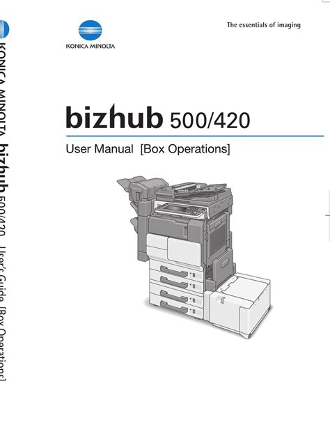 Minolta bizhub 500 driver setup version: Bizhub500 Driver / Bizhub 500 420 Spec Install Guide V4 Image Scanner Microsoft Windows ...