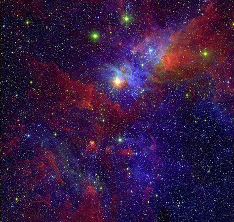 Carina Nebula Photograph By Nasajpl Caltechm Povich Penn State Univ