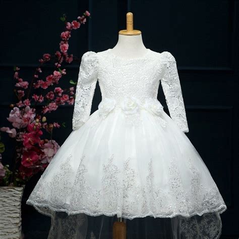High Quality Solid Flower Little Girl Wedding Dresses