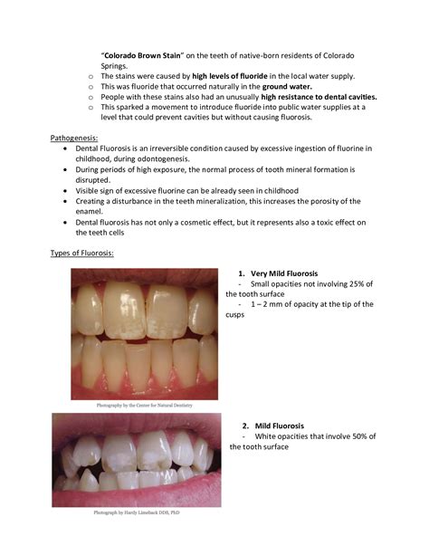 Solution Dentistry Dental Fluorosis Studypool