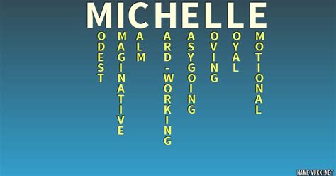 the meaning of michelle name meanings