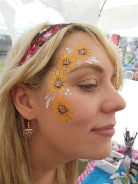 Sunflower Face Paint