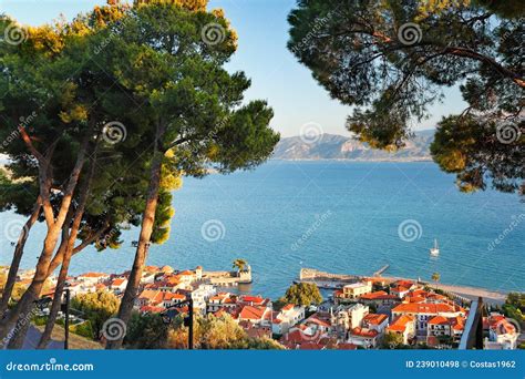 The Port Of Nafpaktos Greece Stock Photo Image Of Picturesque Port