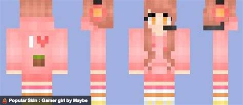 Gamer Girl Pop Reel Minecraft Skin