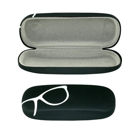 Hard Shell Eyeglass Case Protective Case For Glasses And Sunglasses By Optiplix Black Design