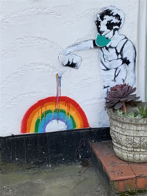 This opens in a new window. Does your street have its very own 'Banksy' rainbow yet ...