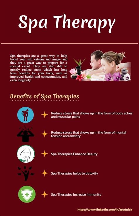 Benefits Of Spa Therapies Infographic Infographics