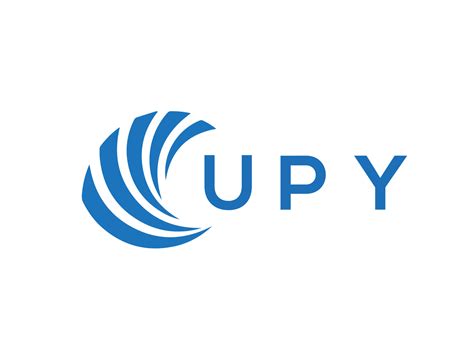 Upy Letter Logo Design On White Background Upy Creative Circle Letter