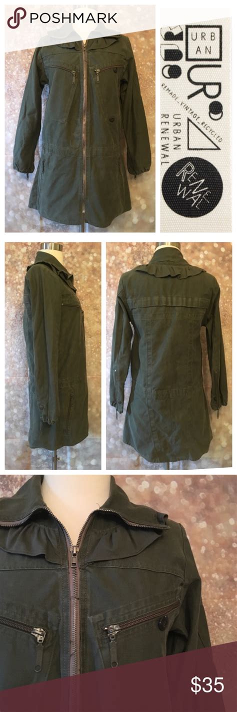 Great savings & free delivery / collection on many items. Urban Renewal Military Surplus Ruffle Jacket S/M | Ruffle ...