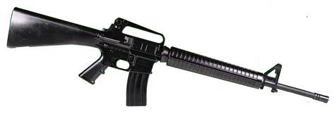 The rifle received high marks for its light weight, its accuracy, and the volume of fire. M16 USA assault rifle PNG