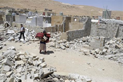 Syrian Refugees In Lebanon Are Forced To Destroy Their Own Homes