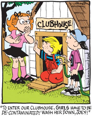 Comics For The Blind Pondering Dennis The Menace