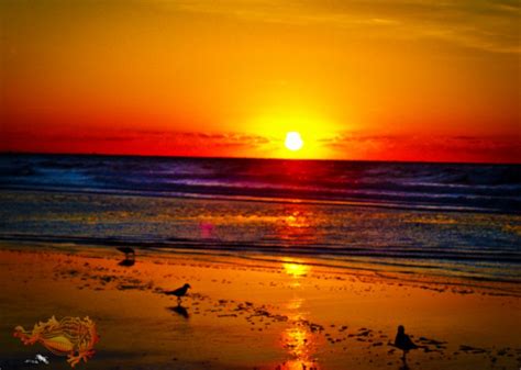 New Art Titled Ocean Sunrise And Its Reflection On Beach