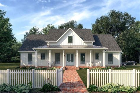 Small farmhouse plans fit for fall blog eplans com. Plan 56439SM: Lovely Farmhouse Plan with Vaulted Living ...