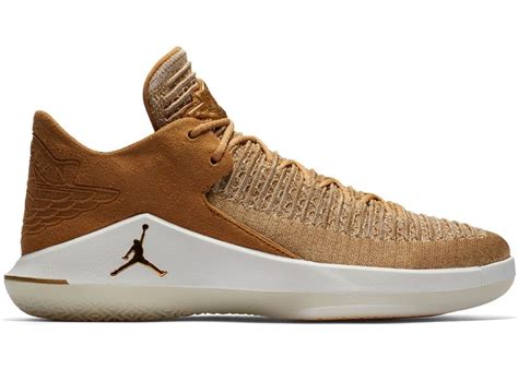 Check Out The Jordan XXXII Low Golden Harvest Available On StockX White Sneaker Sneakers Shoes