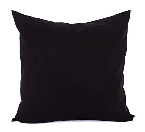 Solid Black Decorative Pillow Cover Black Pillow Cover Etsy