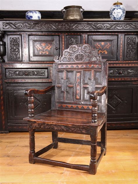 Elizabeth I Inlaid Armchair Marhamchurch Antiques Armchair