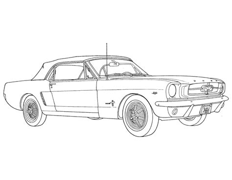 Find the newest extraordinary images ideas especially some topics related to free coloring pages for kids to print and color cars nokomis only in this wallpapers blog. Classic Mustang Sketch | Cars coloring pages, Mustang ...