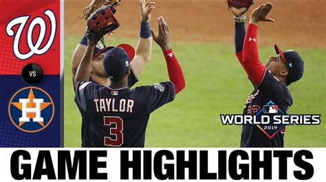 Nationals Ride 6 Run 7th To World Series Game 2 Win Nationals Astros