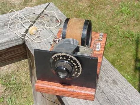 Daves Homemade Radios Crystal Set 10 With Old Time Cylinder Coil And