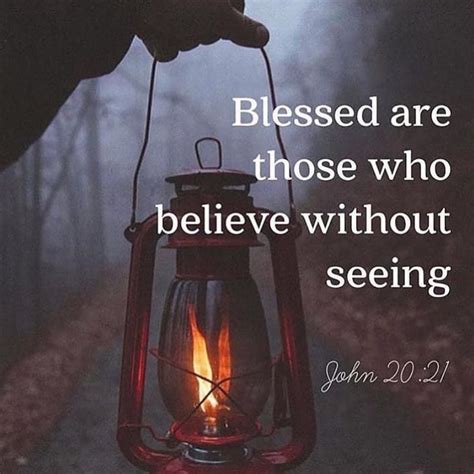 Blessed Are Those Who Believed Without Seeing