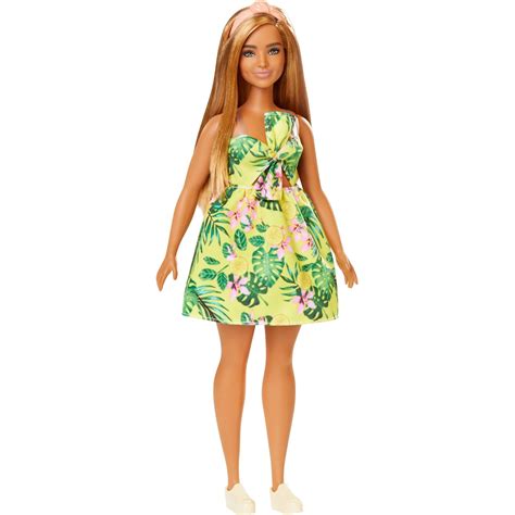 Barbie Fashionistas Doll Curvy Body Type With Tropical Dress Deal Brickseek
