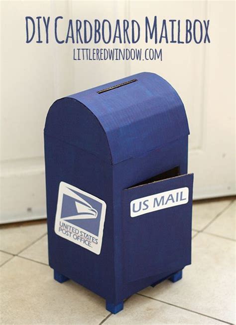 Diy Cardboard Play Mailbox Diy Mailbox Too Cute And Letter To Santa