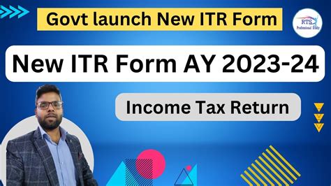 Govt Launch New Itr Form For Ay 2023 24 Income Tax Return For Ay 2023