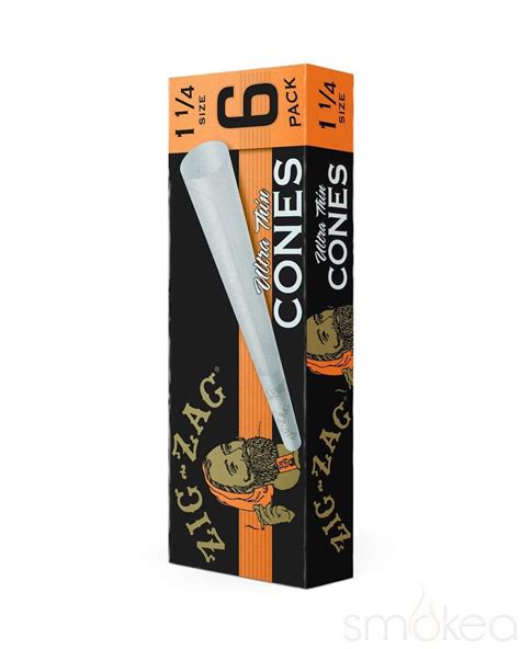 Zig Zag 1 14 Ultra Thin Paper Cones 6 Pack