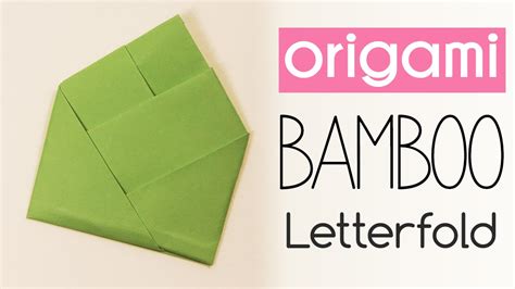 Easy Origami Bamboo Letterfold Tutorial Diy Paper Kawaii Youtube