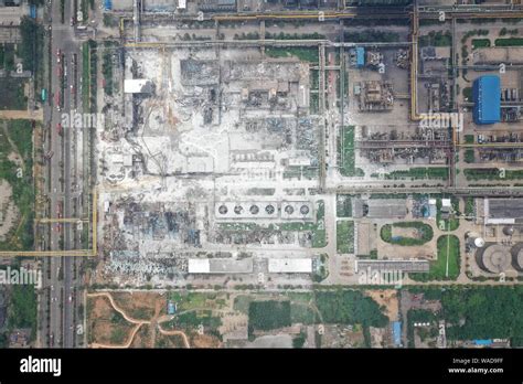An Aerial Photo Of Damages Caused By The Explosion Which Reportedly