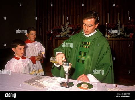 Roman Catholic Priest Altar Boys Preparation Of The Ts