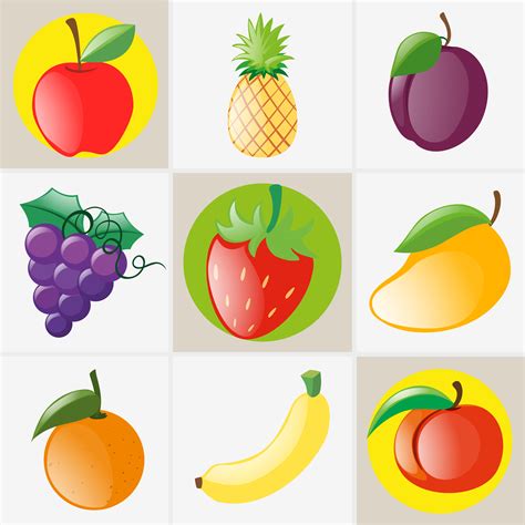 Different Types Of Fruits 414611 Vector Art At Vecteezy