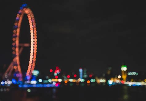 London Uk Night Light Blurred Photography Wallpaper Hd City 4k
